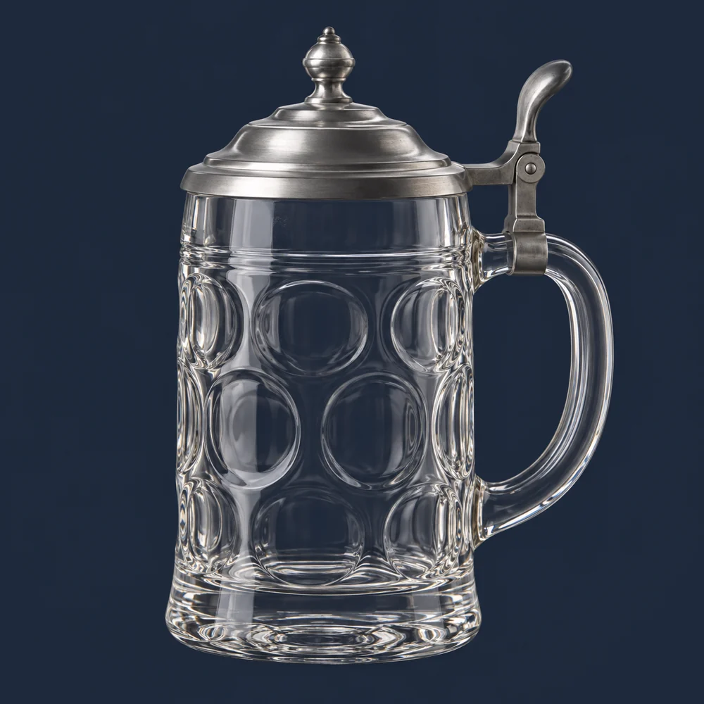 Bierkrug mit Deckel