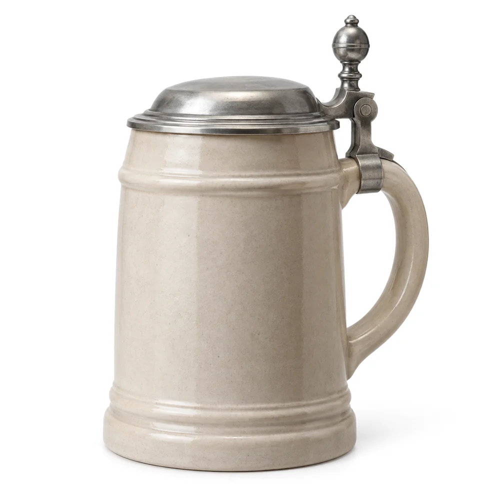 Bierkrug mit Deckel