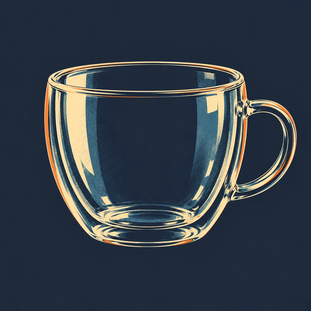 Teeglas (doppelwandig)