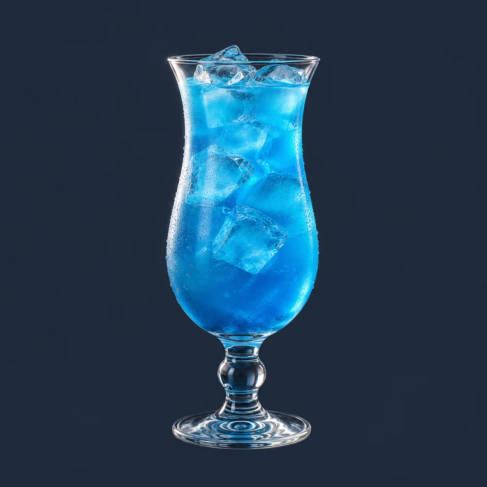 Blue Hawaii: KI-generierte Illustration