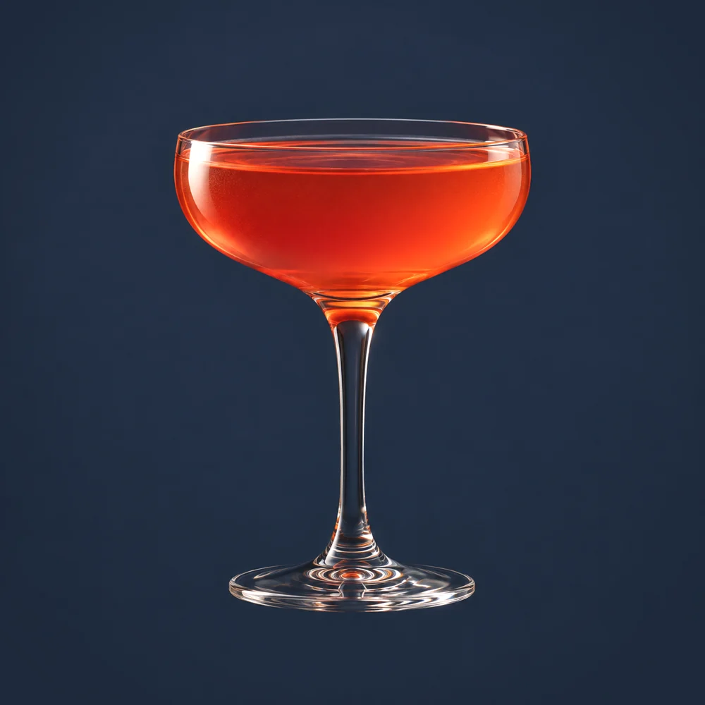 Grenadine Gin Fizz: KI-generierte Illustration