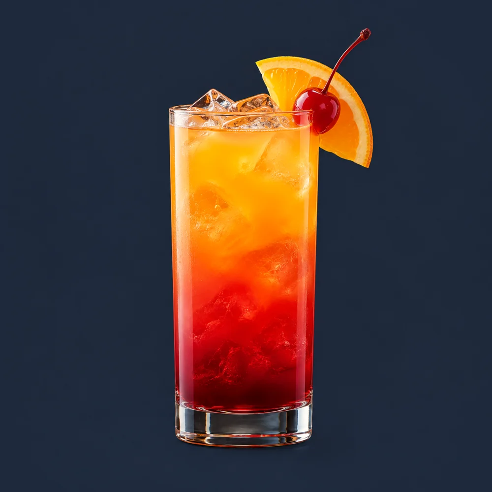 Tequila Sunrise: KI-generierte Illustration