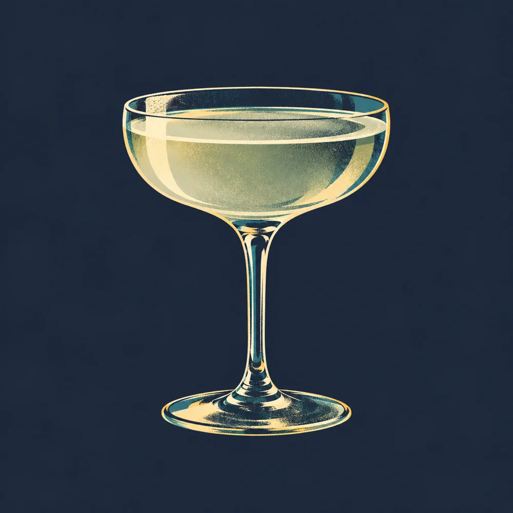 Absinthe Cocktail: KI-generierte Illustration