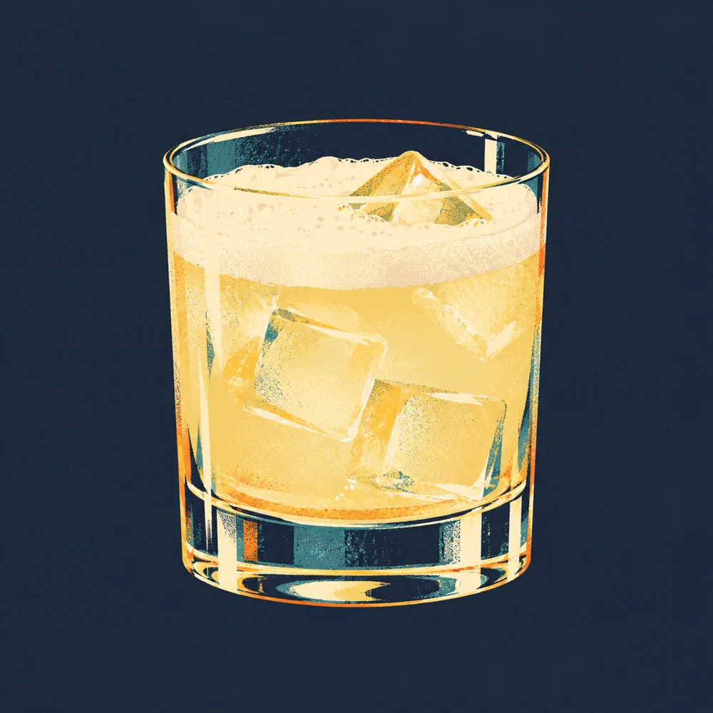 Amaretto Sour: KI-generierte Illustration