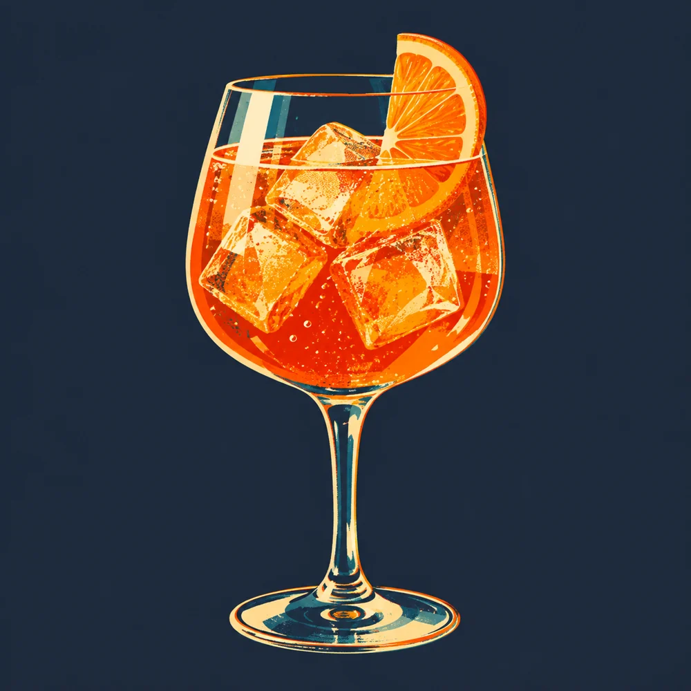 Aperol Spritz: KI-generierte Illustration