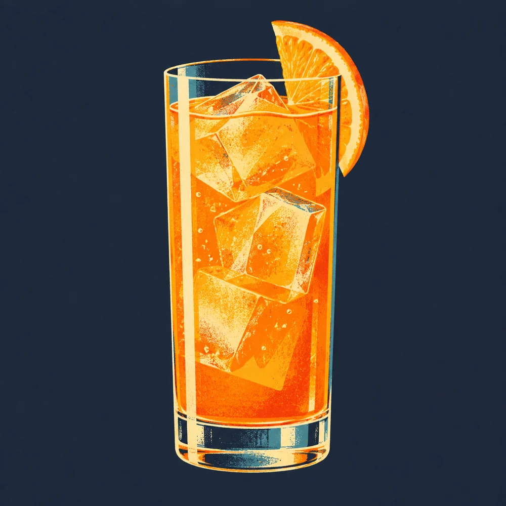 Aperol Tonic: KI-generierte Illustration