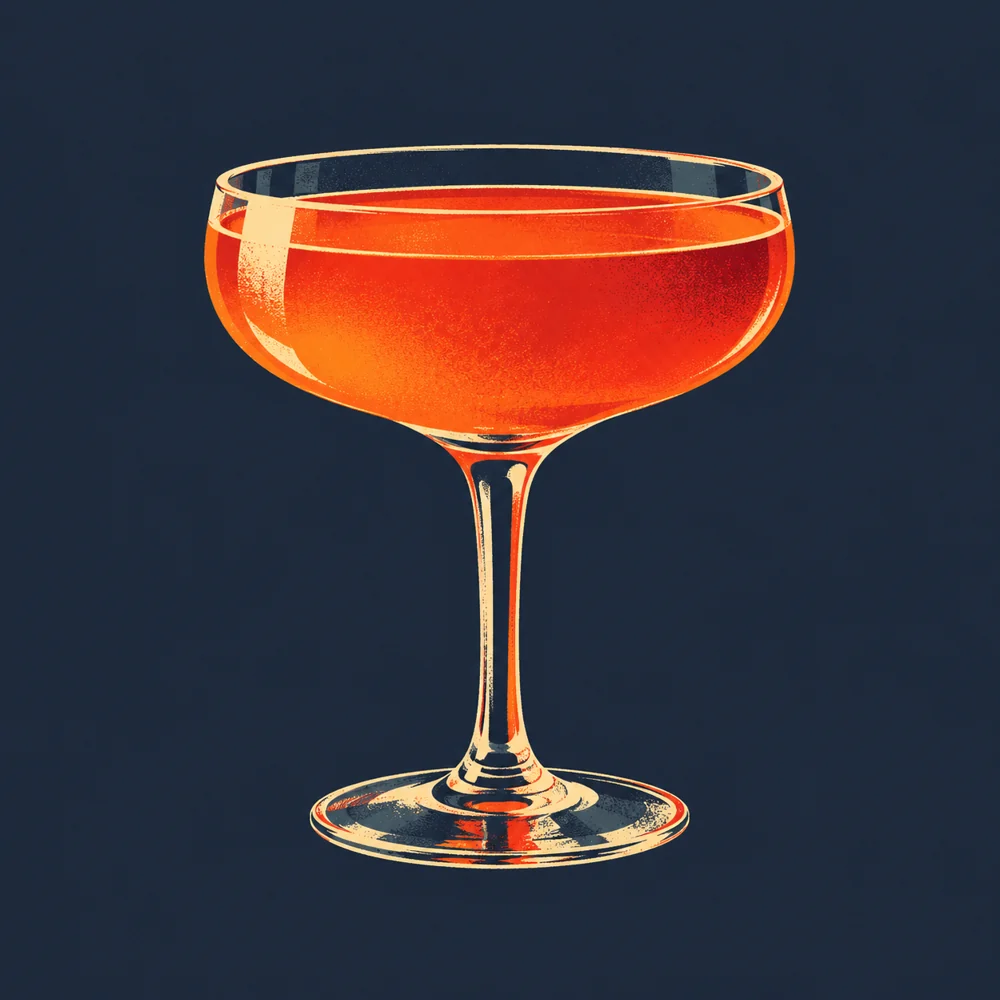 Bacardi Cocktail: KI-generierte Illustration