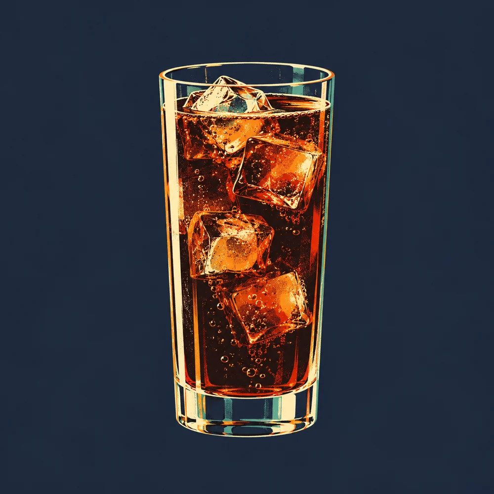 Bacardi Cola: KI-generierte Illustration