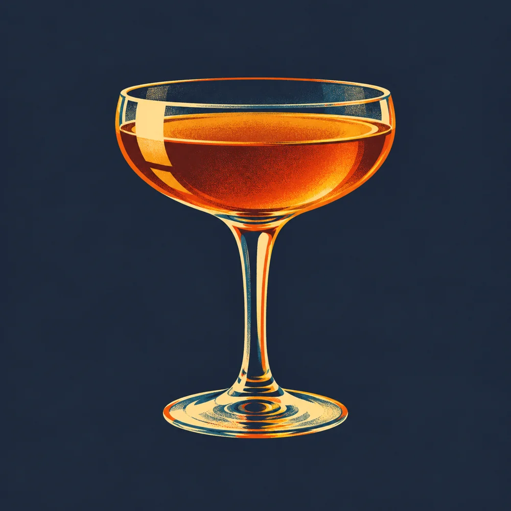 Brandy Cocktail: KI-generierte Illustration