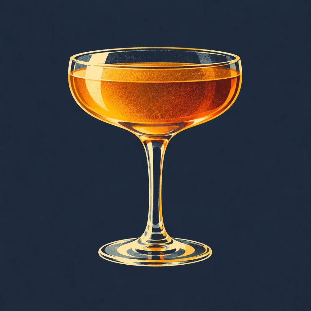 Brandy Crusta: KI-generierte Illustration