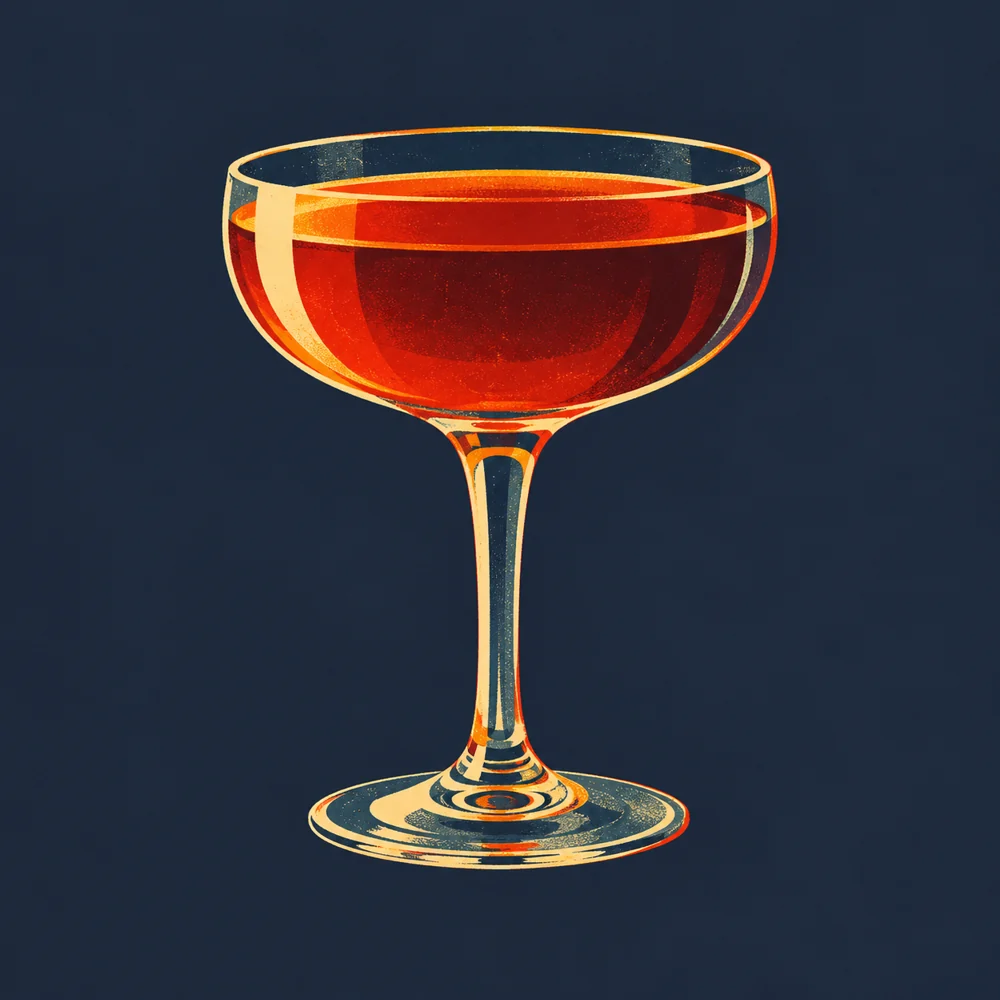 Bronx Cocktail: KI-generierte Illustration