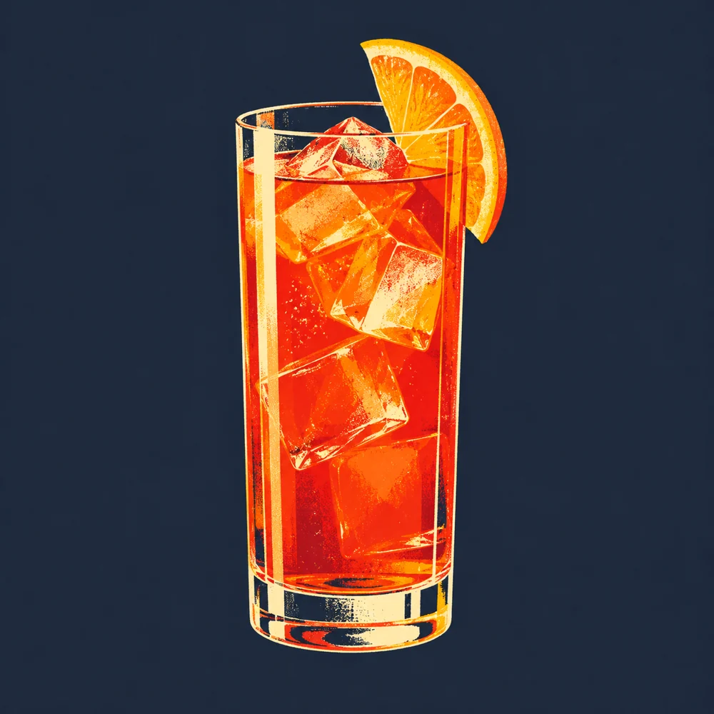 Campari Orange: KI-generierte Illustration