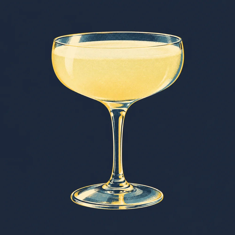 Champagne Sour: KI-generierte Illustration