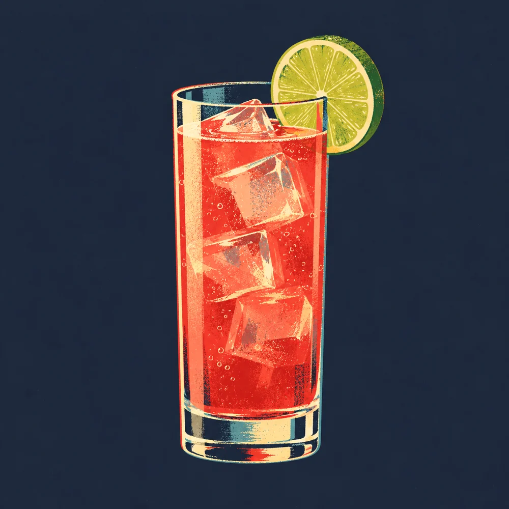 Cranberry Tonic: KI-generierte Illustration
