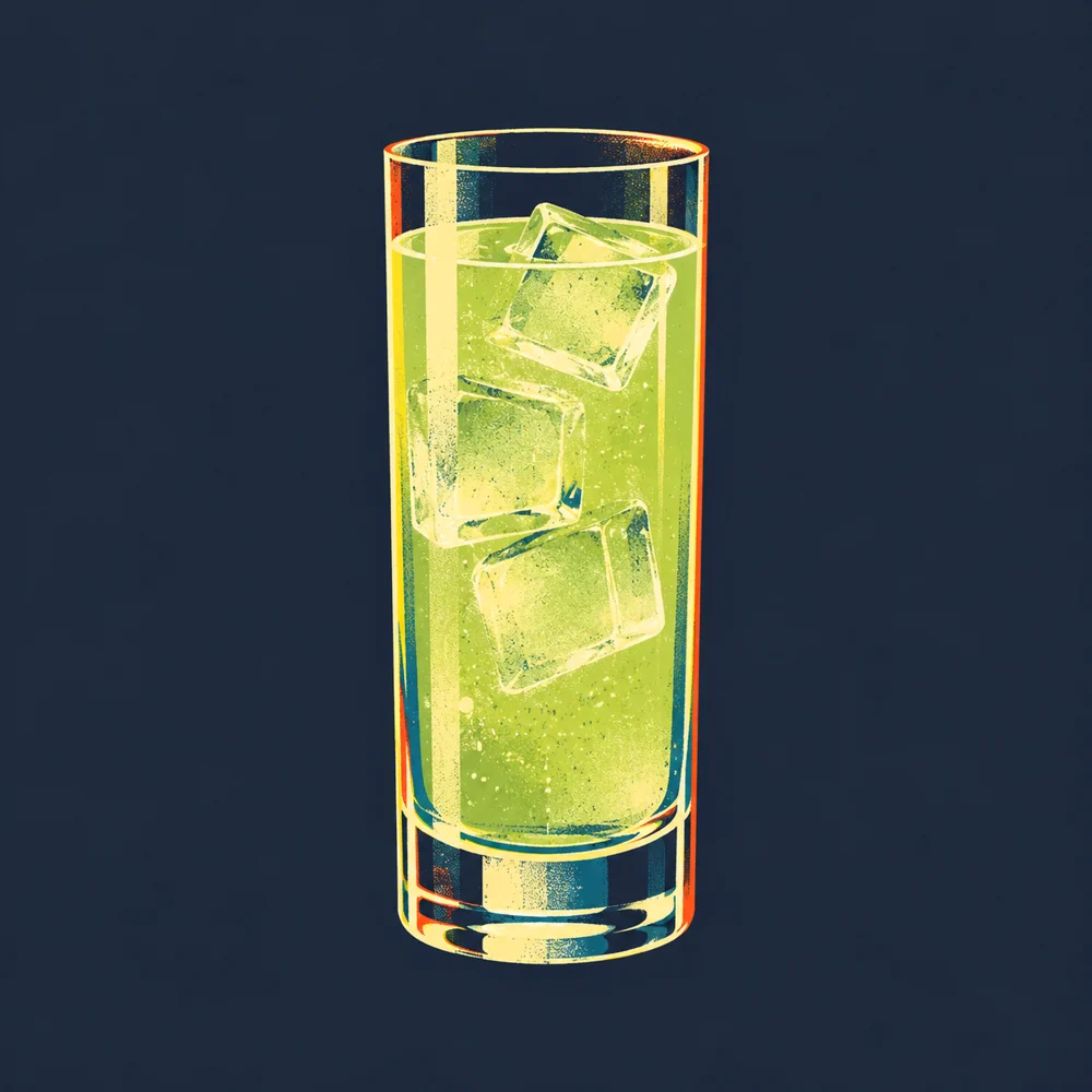 Erdbeer-Basilikum-Limonade: KI-generierte Illustration