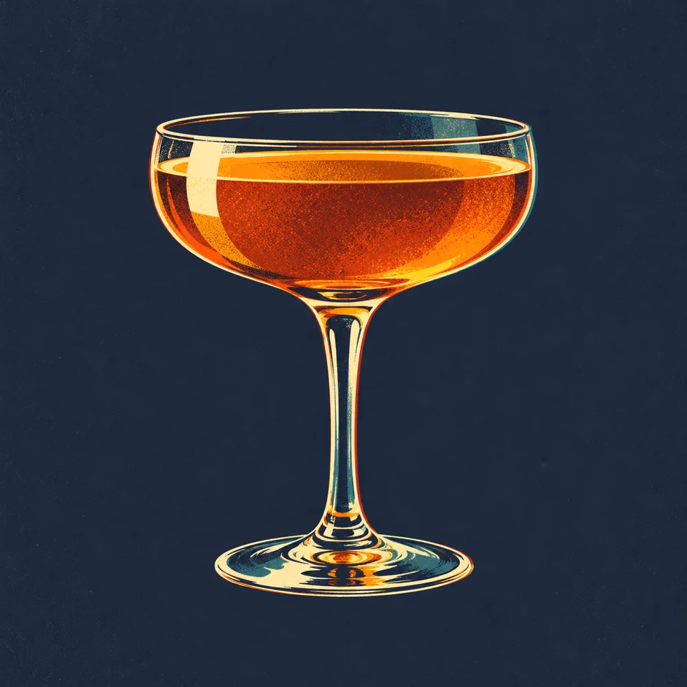 Fancy Whiskey Cocktail: KI-generierte Illustration