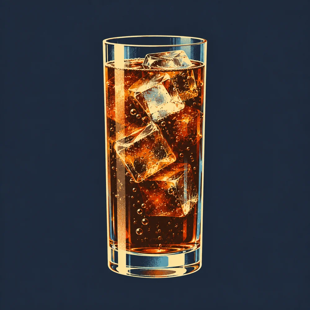 Fernet Cola: KI-generierte Illustration