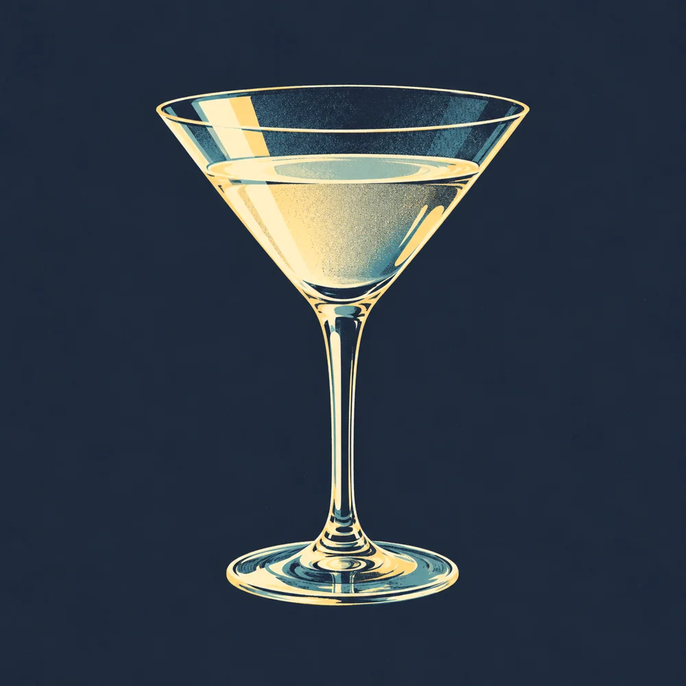French Fizz: KI-generierte Illustration
