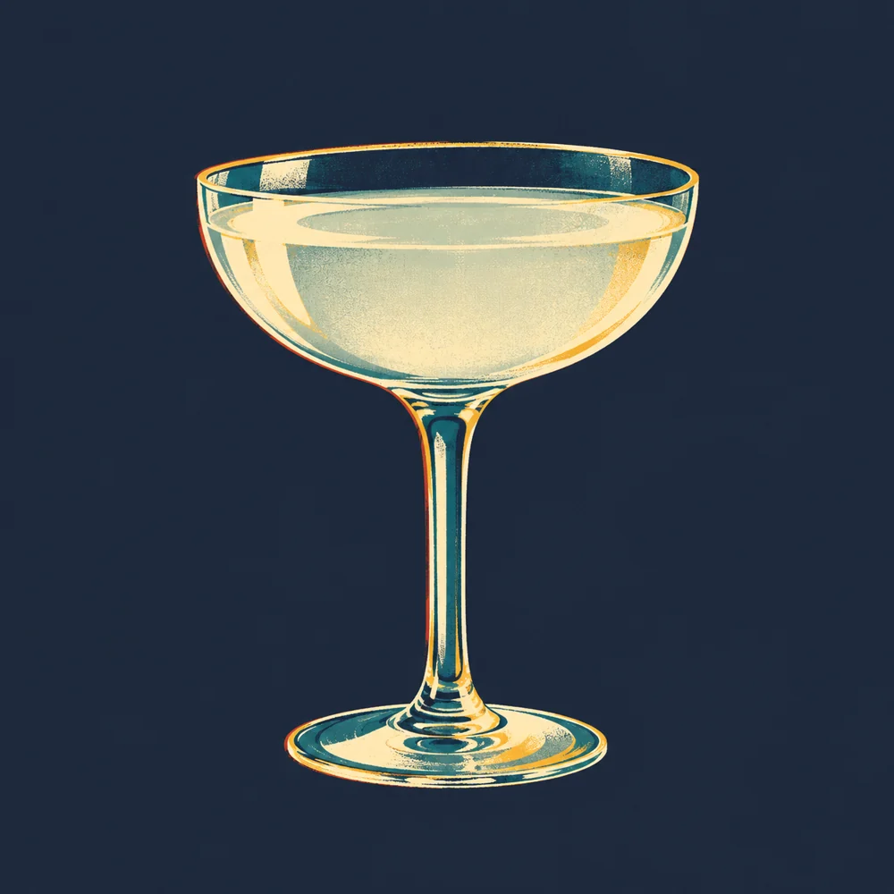Gin Cocktail: KI-generierte Illustration
