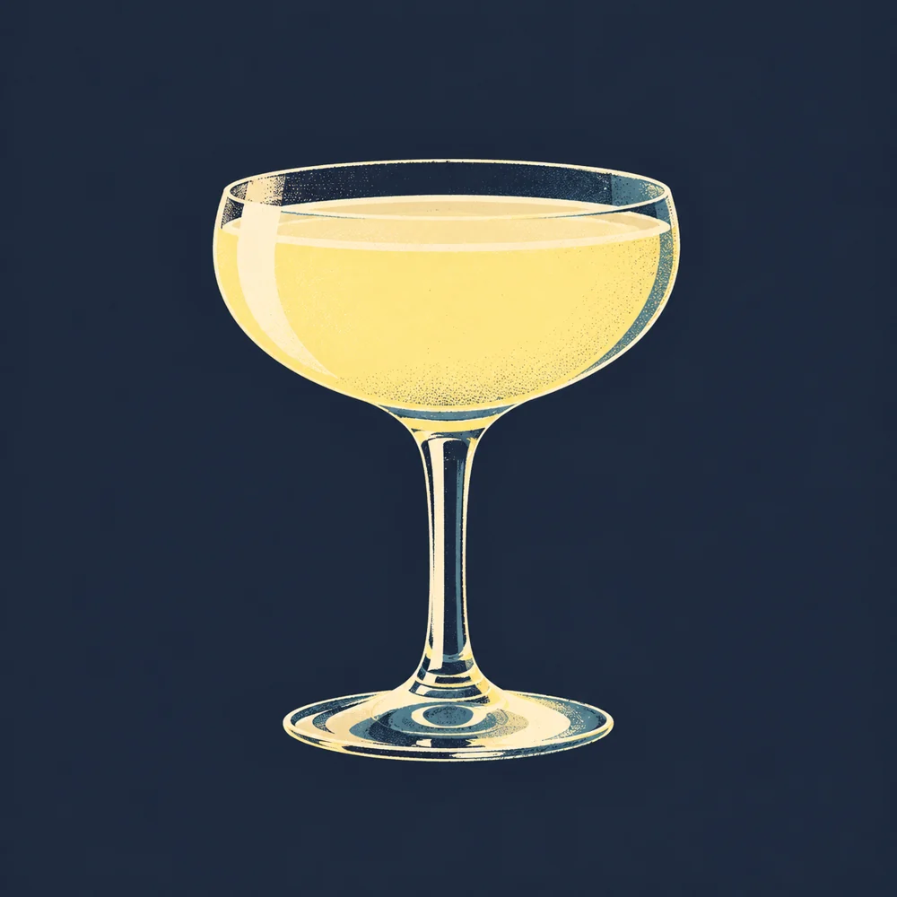 Gin Fizz: KI-generierte Illustration