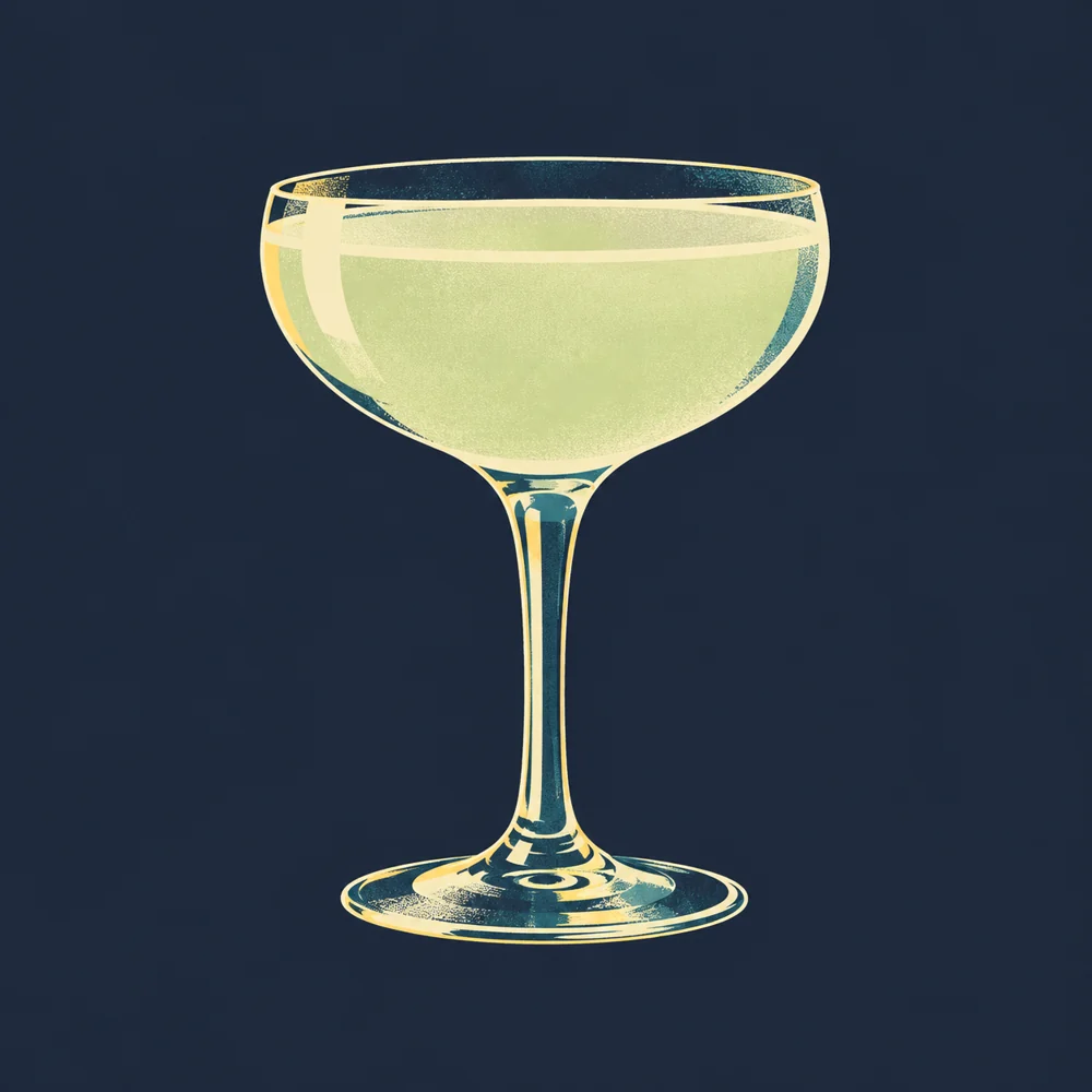 Gin Rickey: KI-generierte Illustration