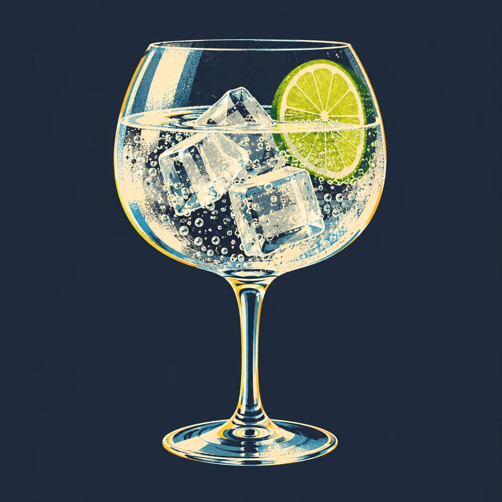 Gordon's Tonic: KI-generierte Illustration