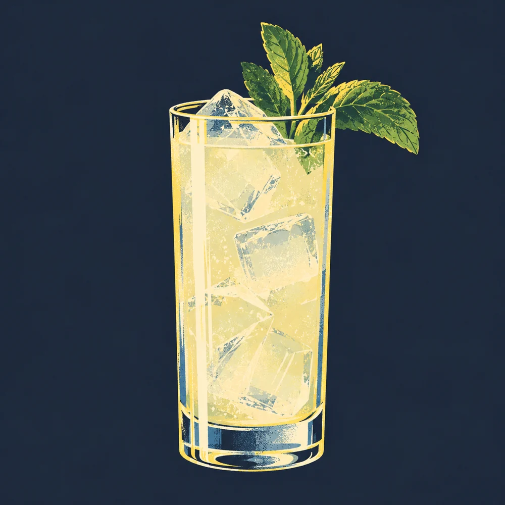 Holunder-Minz-Limonade: KI-generierte Illustration