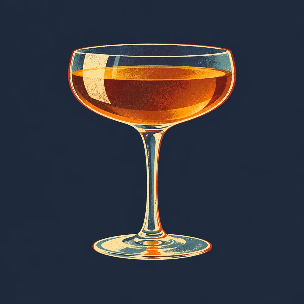 Jersey Lily Pousse Cafe: KI-generierte Illustration