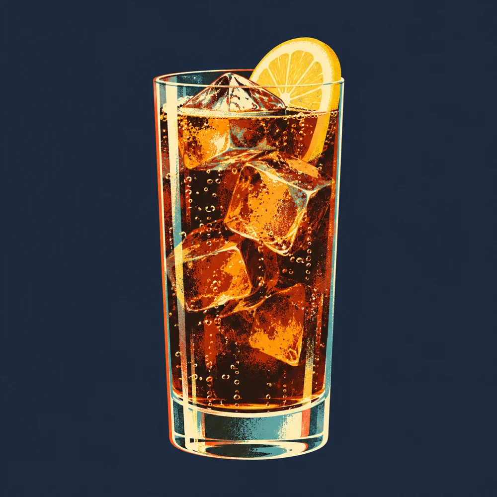 Jim Beam Cola: KI-generierte Illustration