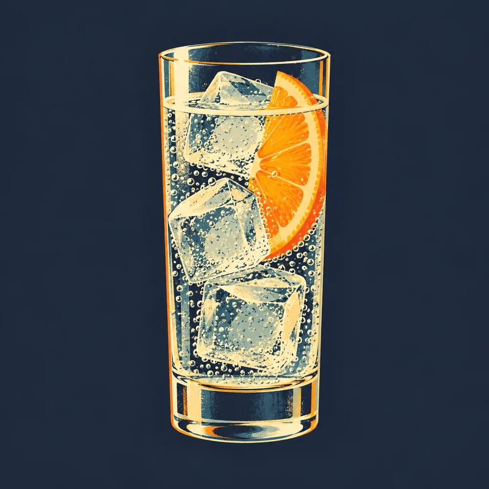 Lillet Tonic: KI-generierte Illustration