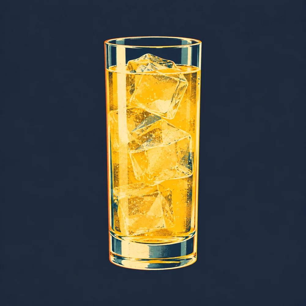 Malibu Ananas: KI-generierte Illustration