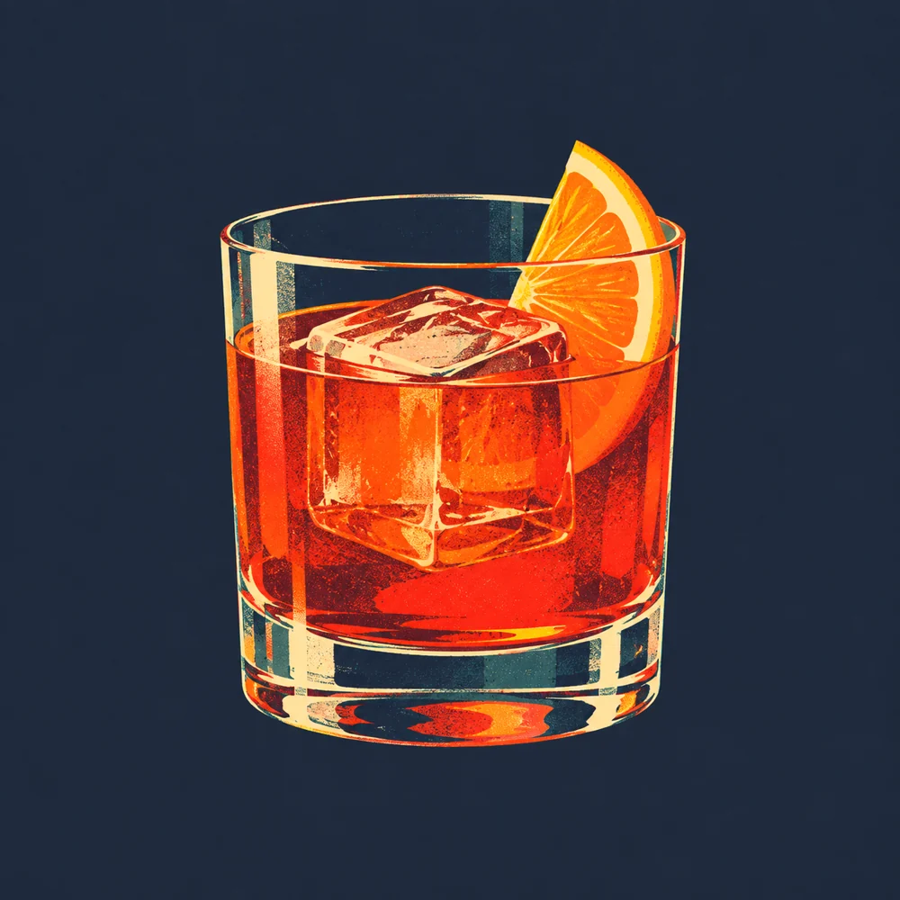 Negroni: KI-generierte Illustration