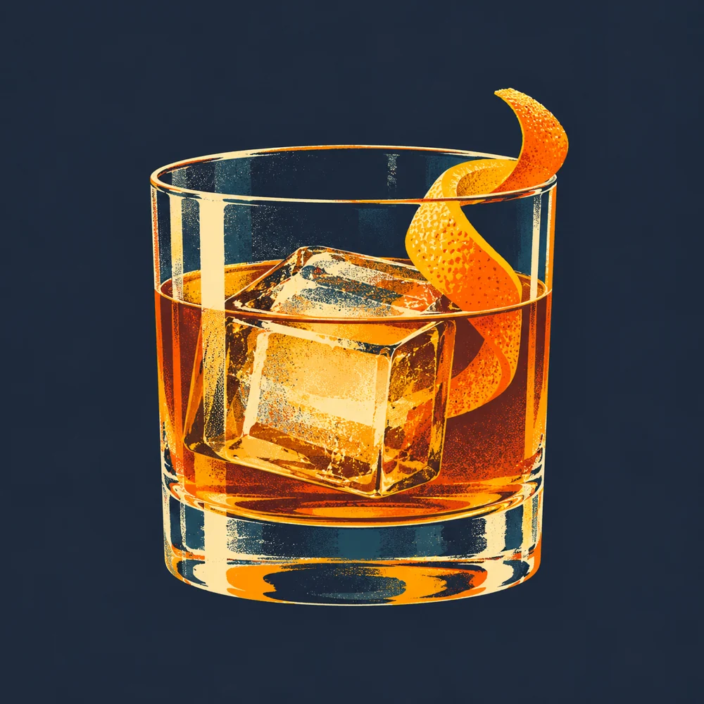 Old Fashioned: KI-generierte Illustration