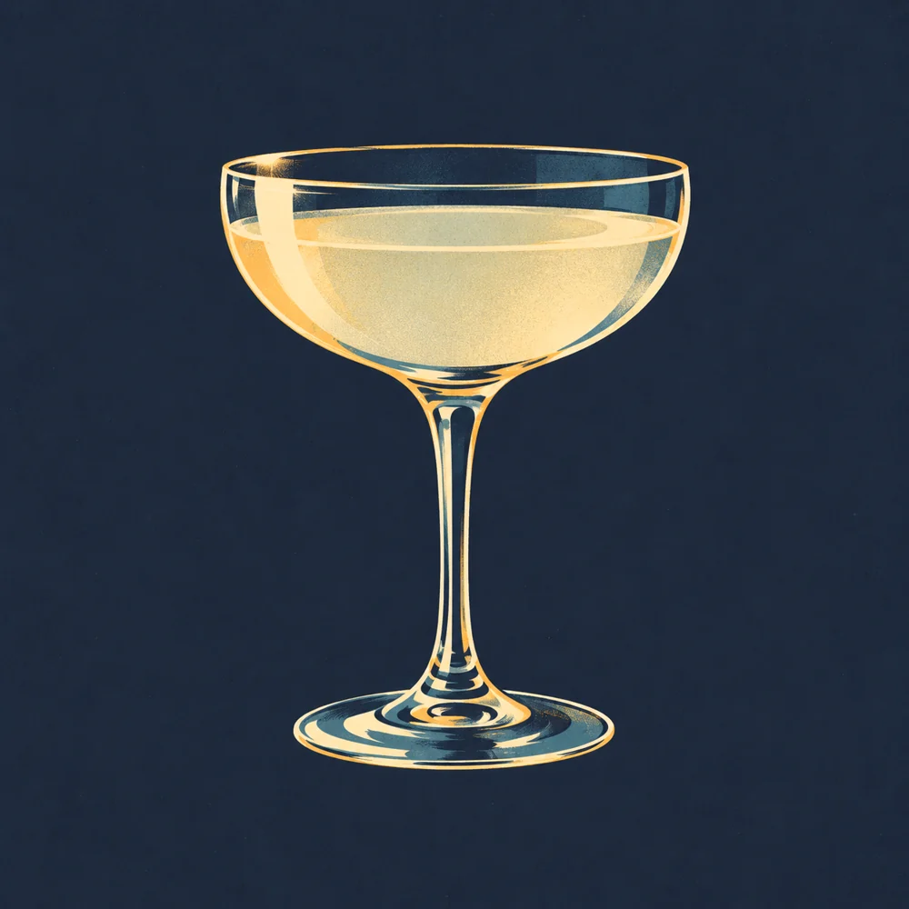 Old Tom Gin Cocktail: KI-generierte Illustration