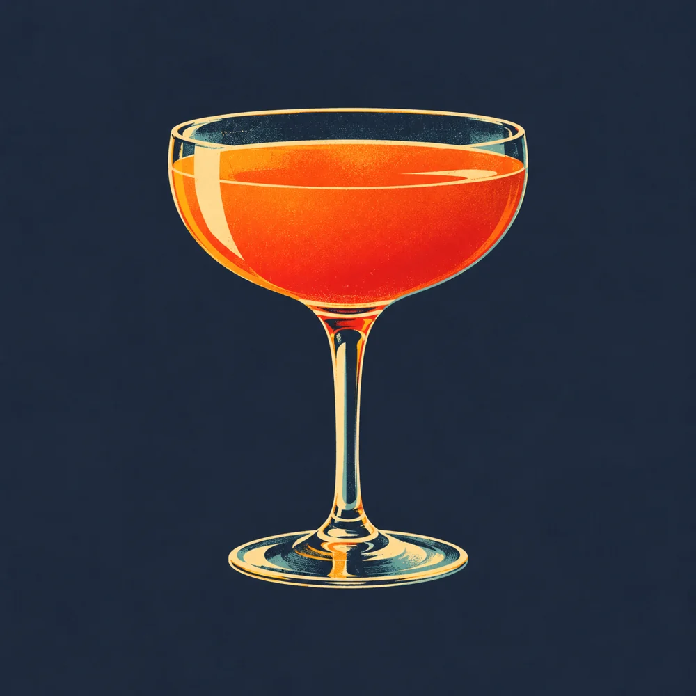 Orange Fizz: KI-generierte Illustration
