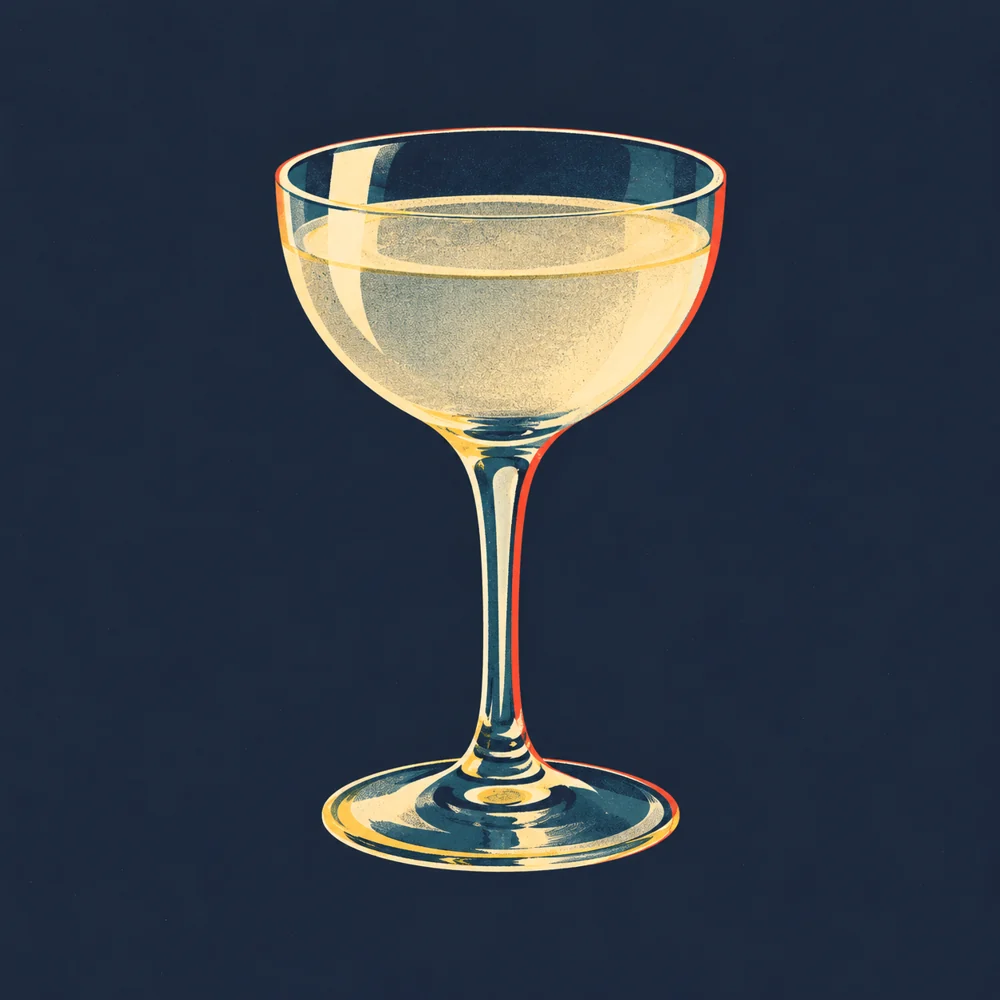 Pink Gin: KI-generierte Illustration