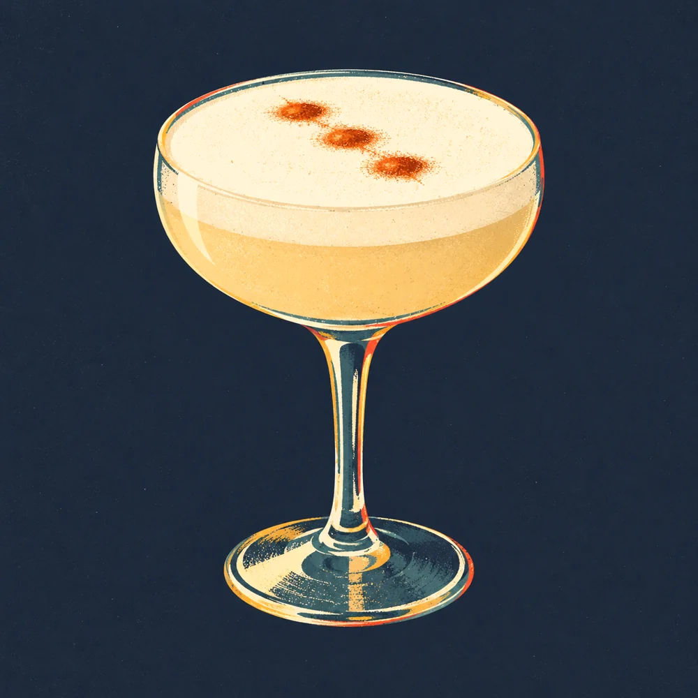 Pisco Sour: KI-generierte Illustration