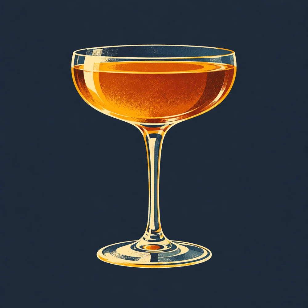 Renaud's Pousse Cafe: KI-generierte Illustration
