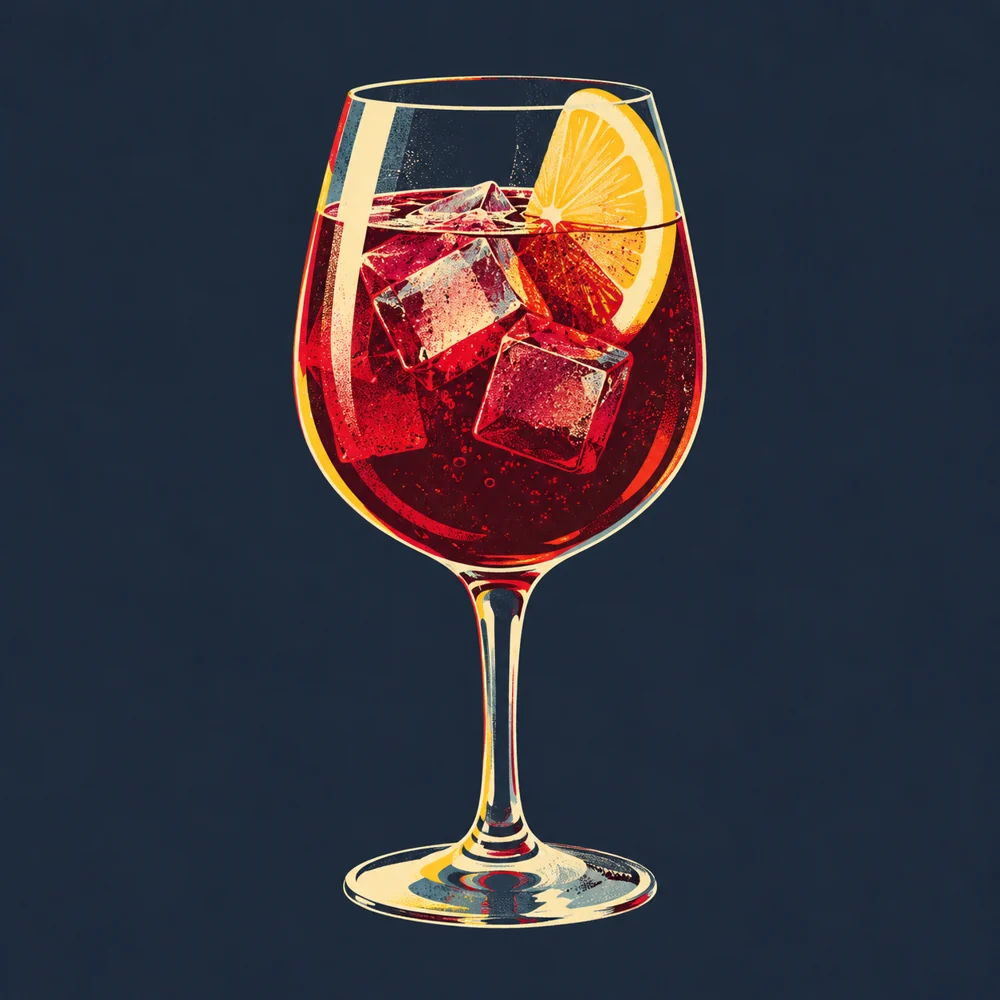 Tinto de Verano: KI-generierte Illustration