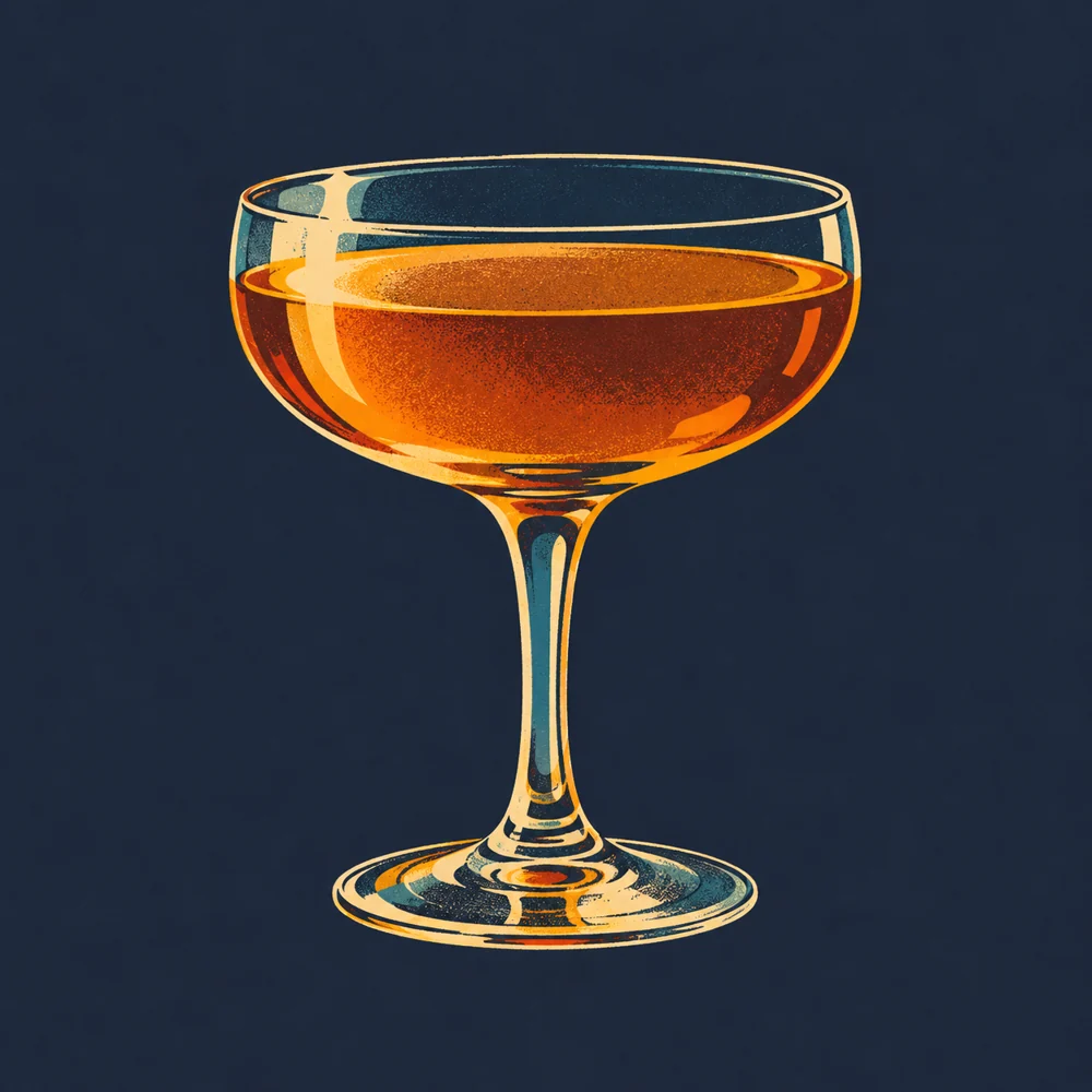 Whiskey Julep: KI-generierte Illustration