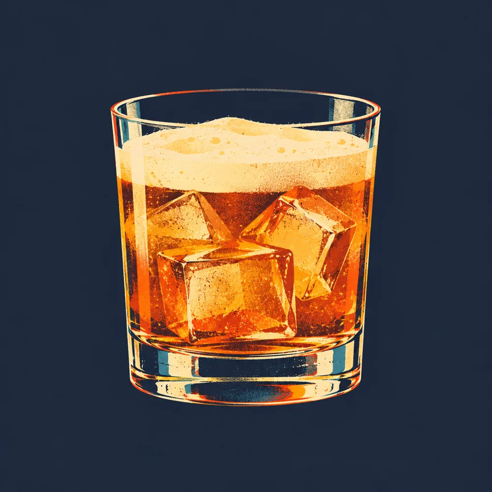 Whiskey Sour: KI-generierte Illustration