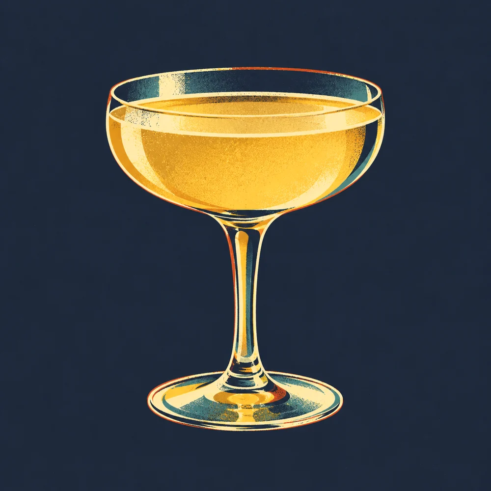 White Wine Cobbler: KI-generierte Illustration