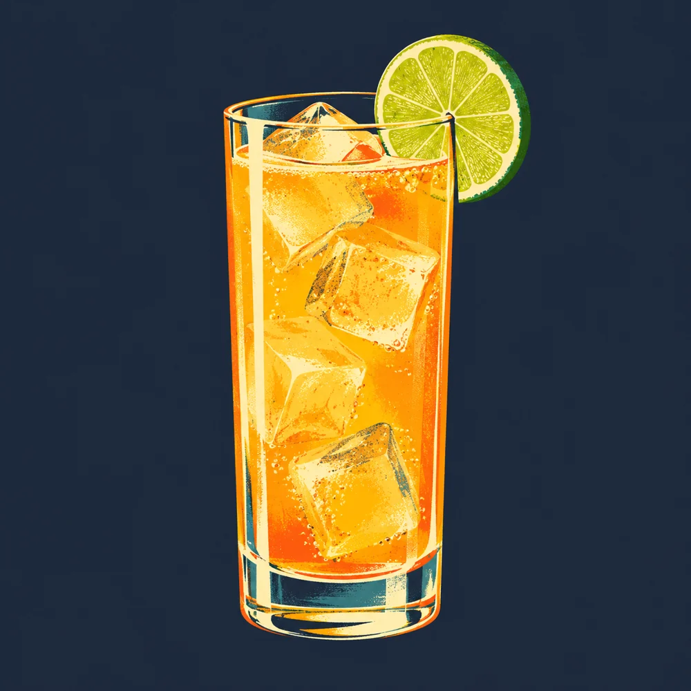 Wodka Maracuja: KI-generierte Illustration