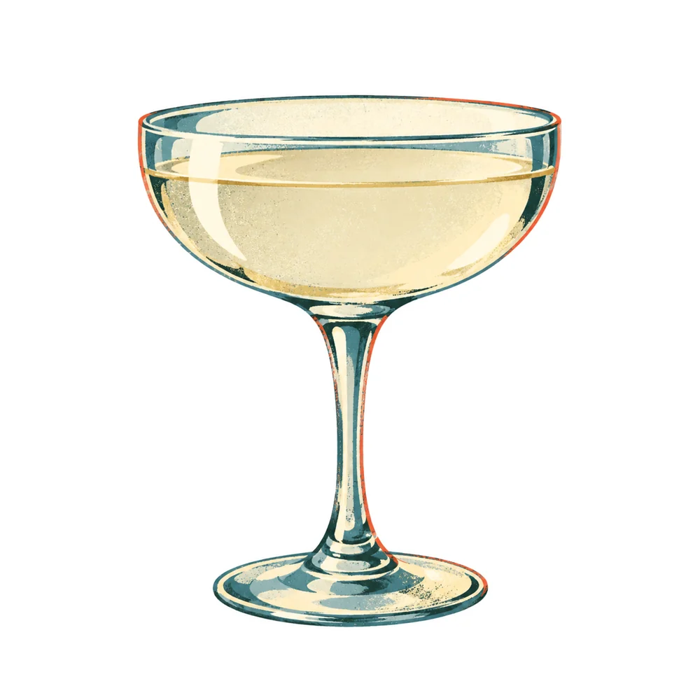 Absinthe Cocktail: KI-generierte Illustration