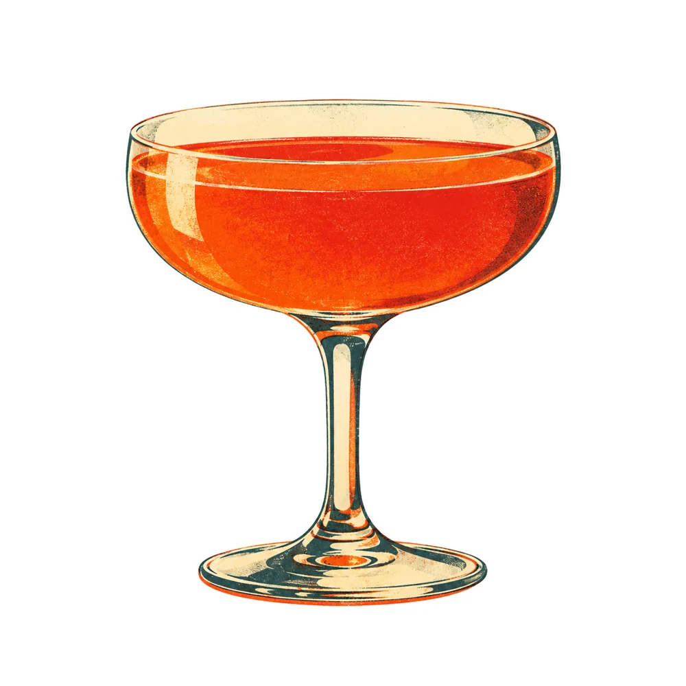 Bacardi Cocktail: KI-generierte Illustration