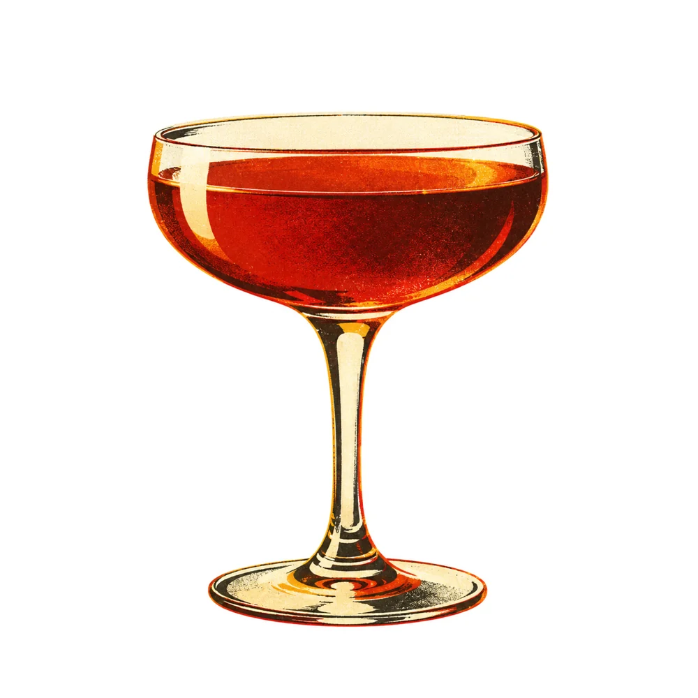 Blackthorn Cocktail: KI-generierte Illustration