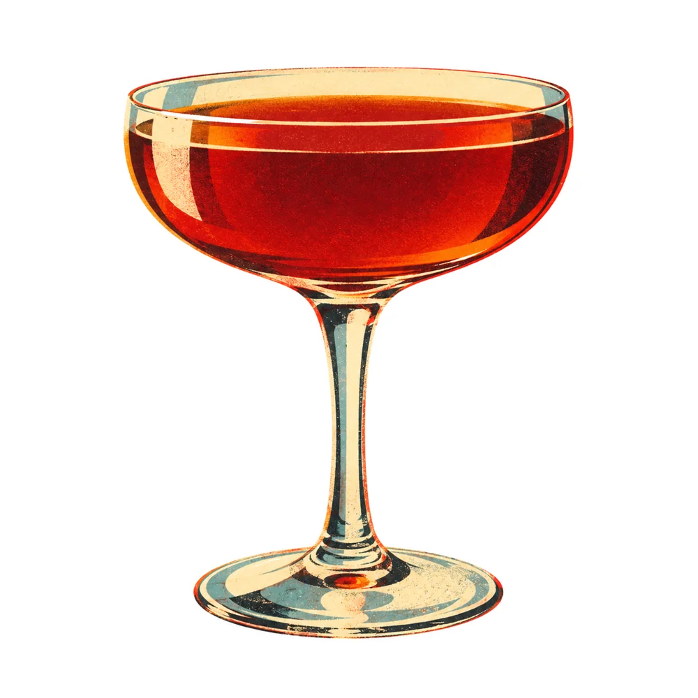 Bronx Cocktail: KI-generierte Illustration