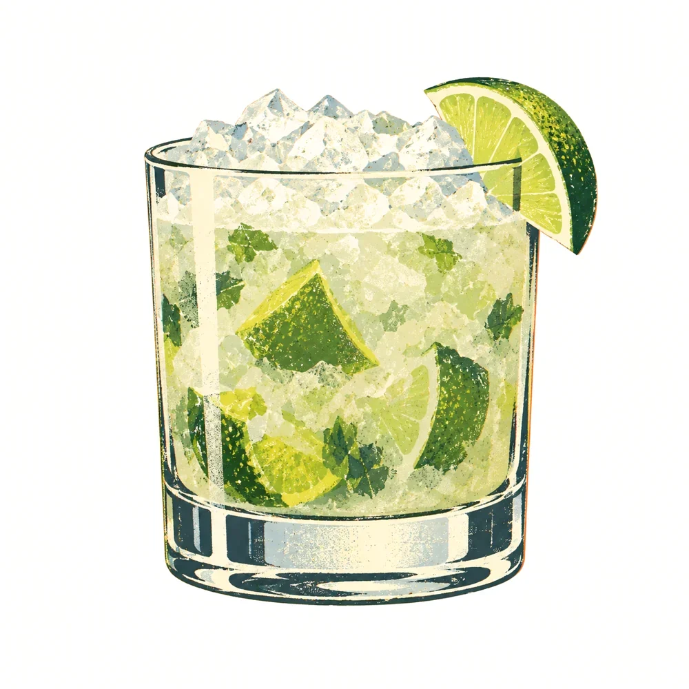 Caipirinha: KI-generierte Illustration