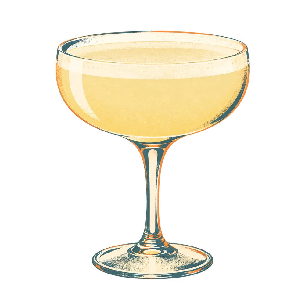 Champagne Sour: KI-generierte Illustration