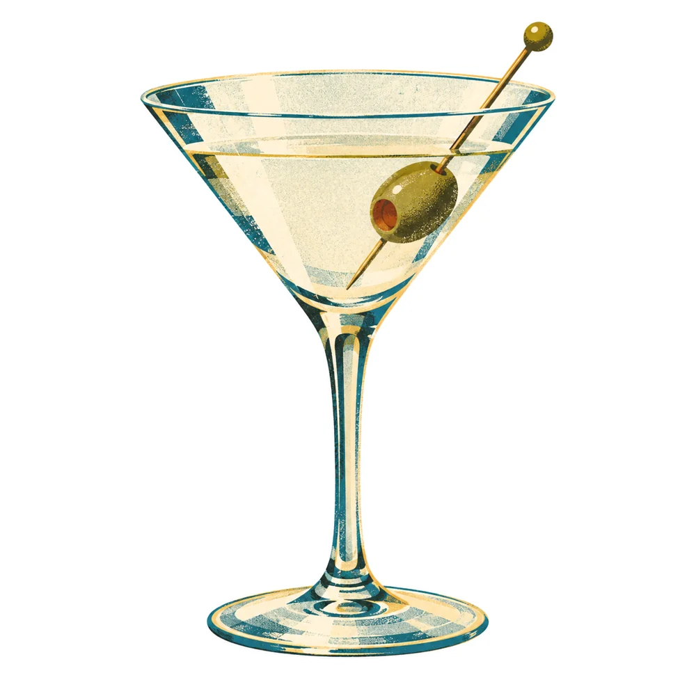 Dry Martini: KI-generierte Illustration
